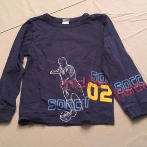 Boys Carters size 6 long sleeve soccer t-shirt